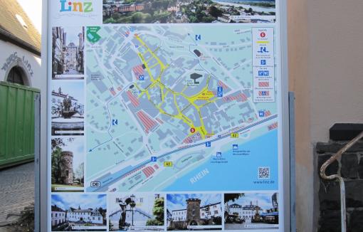 Stadtplan mit Anti-Graffiti-Laminat